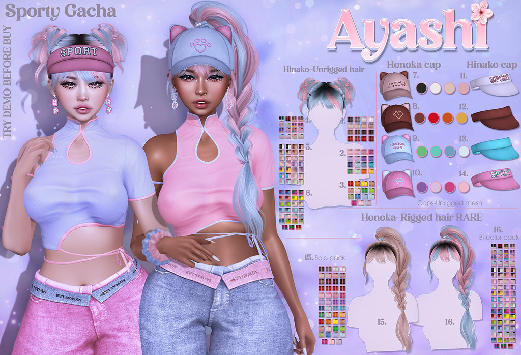 💥💥💥GIVEAWAY ALERT!💥💥💥 [^.^Ayashi^.^] Sporty Gacha special for The Arcade event