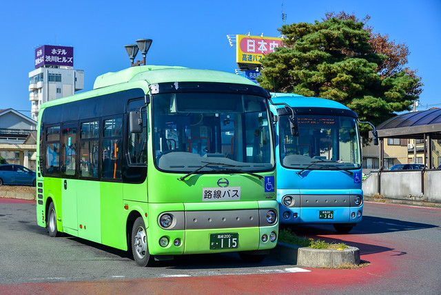 Bus stop in Gunma, Japan
