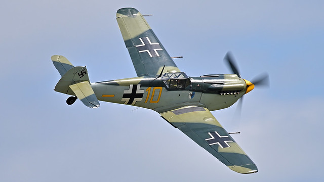Hispano HA-1112 M4L Buchon Yellow 10 G-AWHK