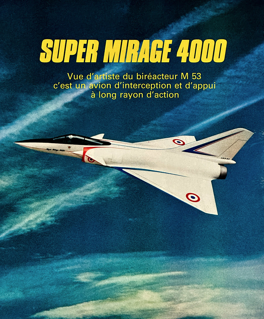 Marcel Dassault’s “Super Mirage 4000” in a 1978 French magazine ad.
