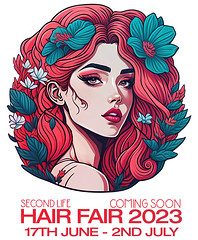 Second Life Hair Fair 2023 - Coming Soon - Poster Nine