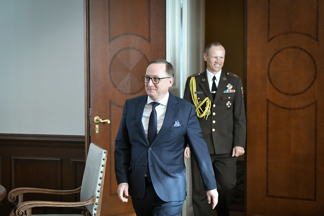 05.06.2023. Valsts prezidents Egils Levits tiekas ar Latvijas Bankas prezidentu Mārtiņu Kazāku