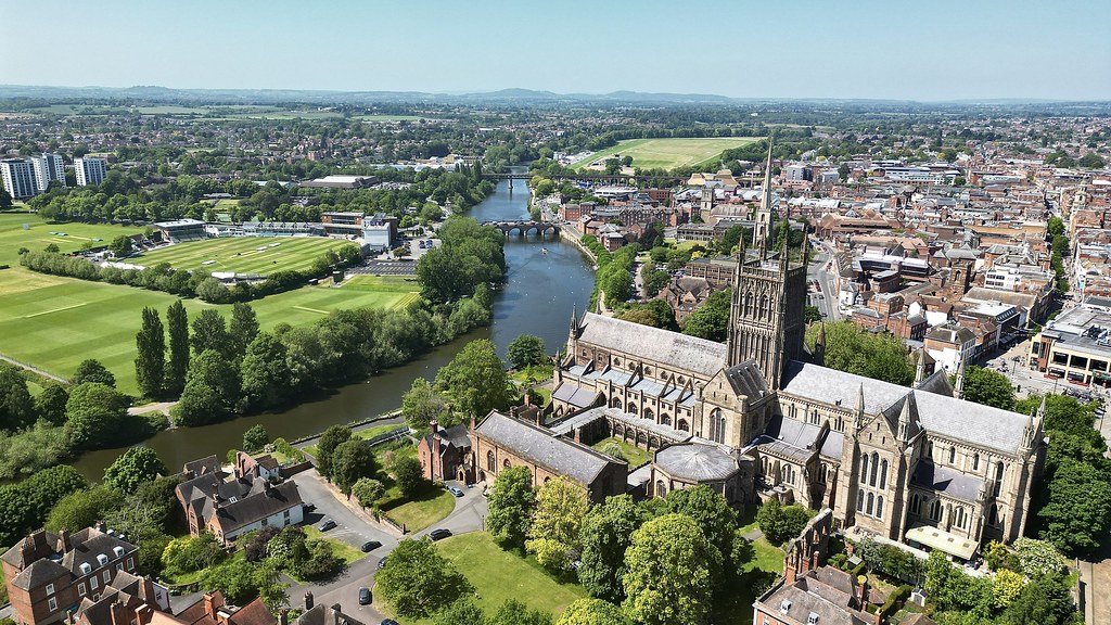 Aerial view Worcester