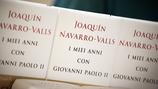 Presentazione del libro "I miei anni con Giovanni Paolo II - Note personali" di Joaquín Navarro-Valls 