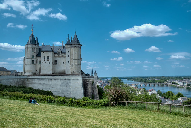 Chateau de Saumur, La Loire et le Pont