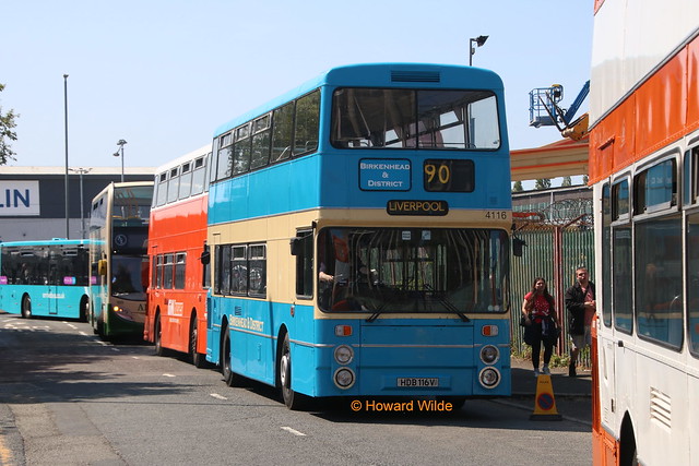 Preserved G M Buses South (Birkenhead and District) 4116 (HDB 116V)