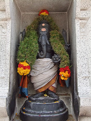 Ganesh, the elephant-headed boy god in the Singapore’s Little India, the Sri Srinivasa Perumal temple