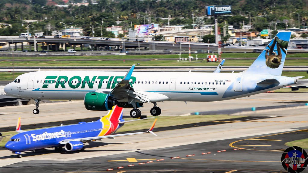 Frontier Airlines"Tico The Two-Toed Sloth"/Airbus A321-271'NX'/N620FR