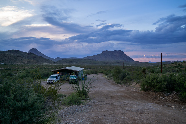 Evening at the Terlingua Ranch Cabins, May, 2023