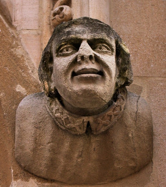 Welcoming face, Merton College, 1465, University of Oxford, England