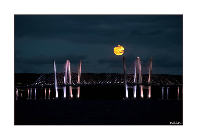 Mario Cuomo Bridge and Moon