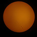 Sun captured with a smartphone plus a telescope.    #sun #view #photo