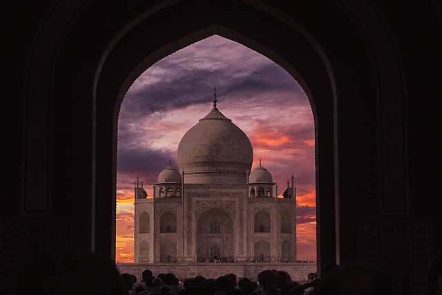 Taj Mahal sunset