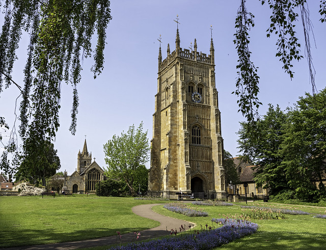The Bell Tower of Evesham Abbey, Worcestershire.