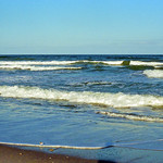 Breakers, Cocoa Beach Waves break on the shore. Photo was taken in 1996.