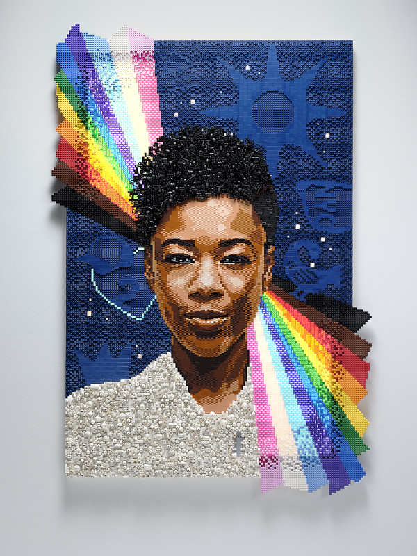 Samira Wiley & her LEGO Pieces of Me Portrait June 2023
