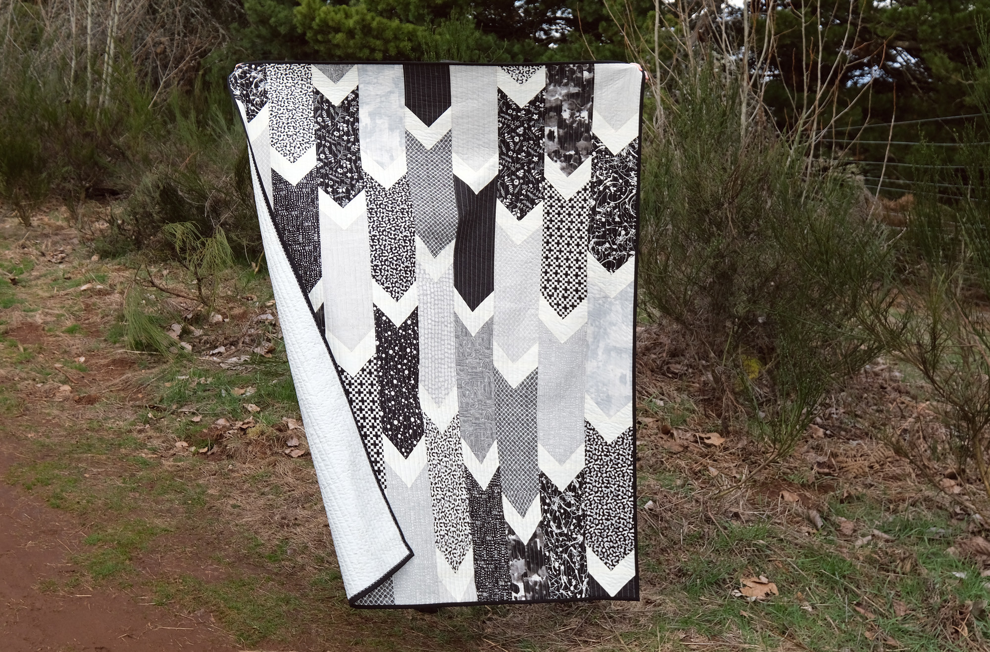 The Verity Quilt in Achroma - Kitchen Table Quilting