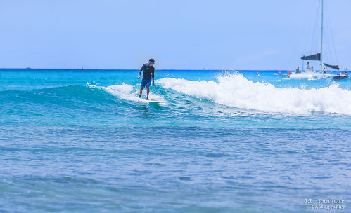 Hawaiian Surfer - Pacific Ocean - Honolulu, Oahu, Hawaii by J.L. Ramsaur Photography, "You can't stop the waves but you can learn how to surf."
-- Hawaiian Proverb

Technical I