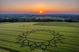 Potterne circle sunset
