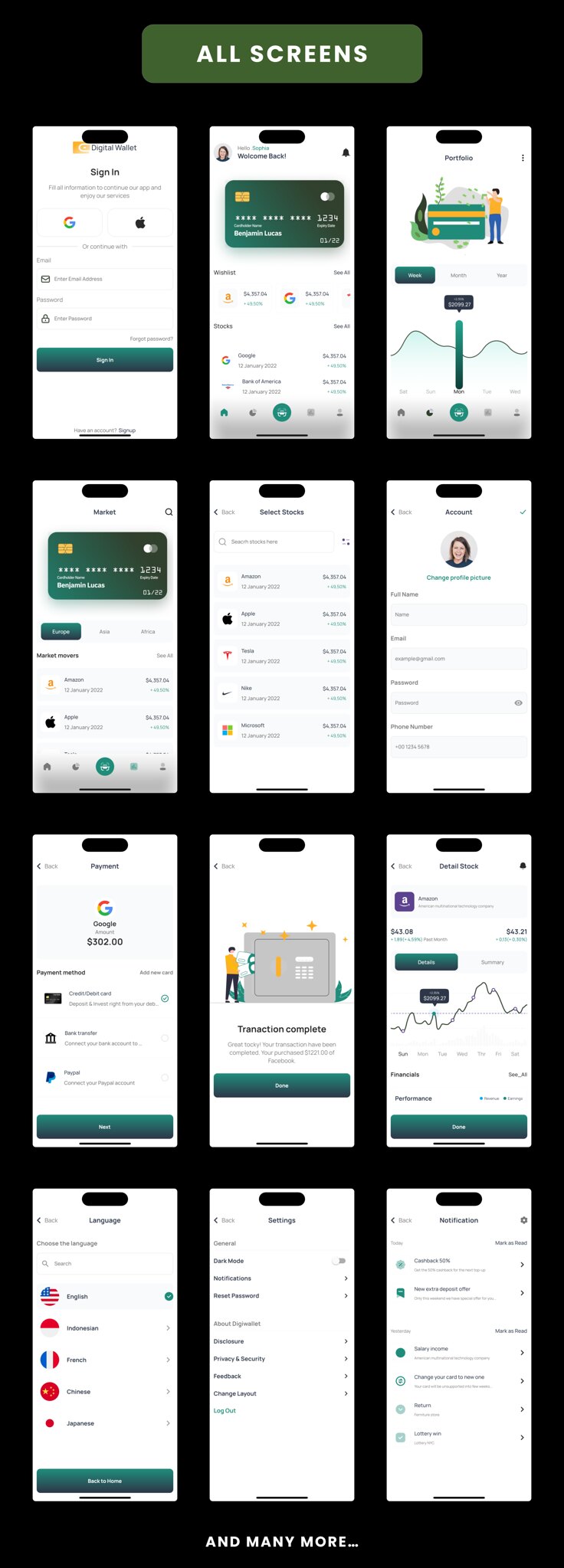 Wallet App - Flutter Mobile App Template