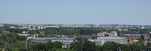 widok z kopca Krakusa w Krakowie