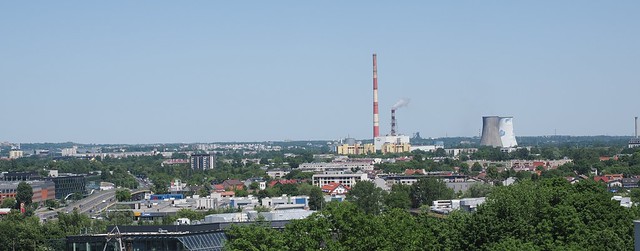 widok z kopca Krakusa w Krakowie