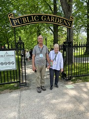Wayne and Pat at the Public Gardens in Halifax