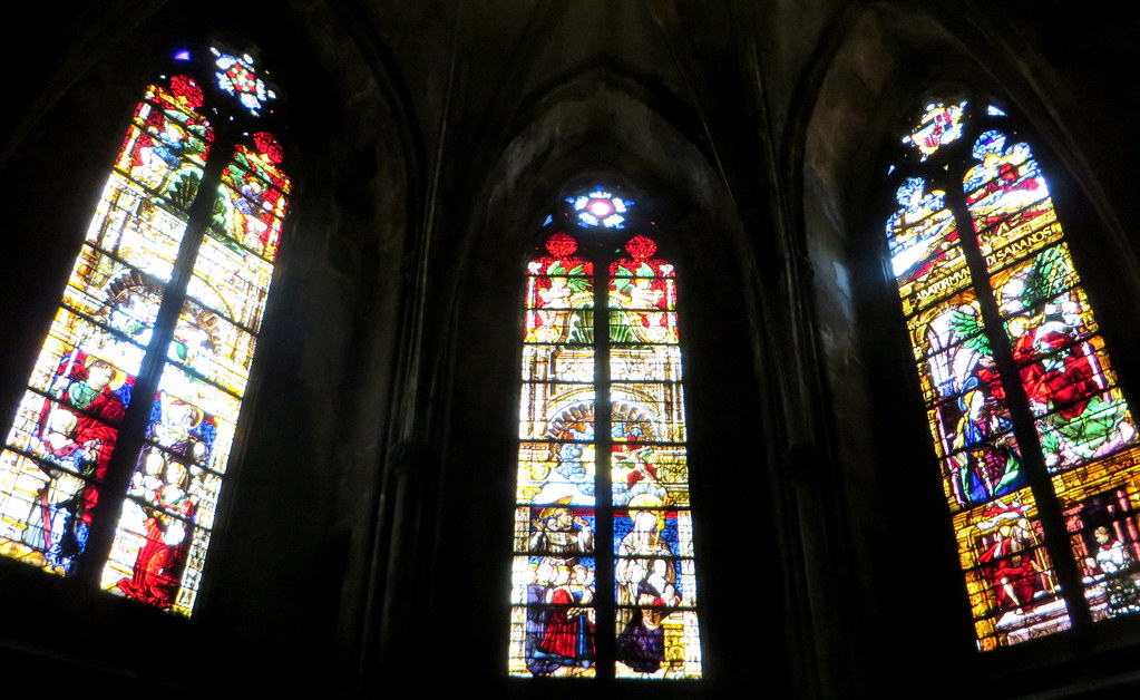 Verrières gothiques, cathédrale St Etienne, Metz, Moselle, Lorraine, région Grand-Est, France.