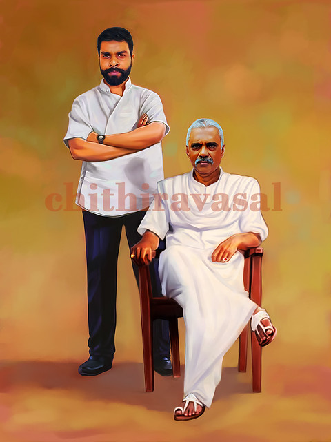 Thever magan Portrait painting