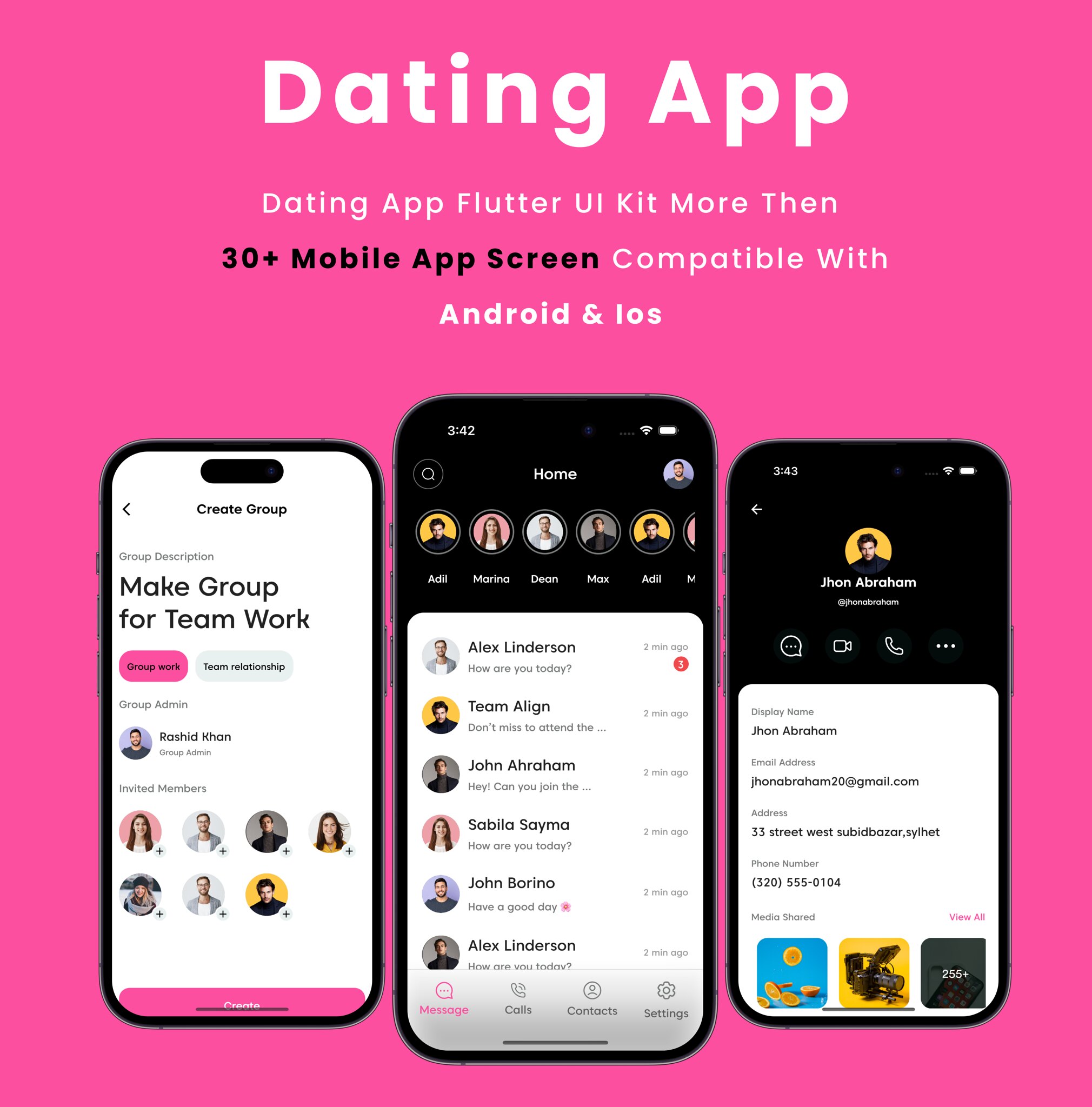 Dating App - Flutter Mobile App Template