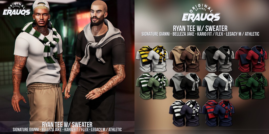 [ ERAUQS ] - Ryan Tee w/ Sweater at Equal10