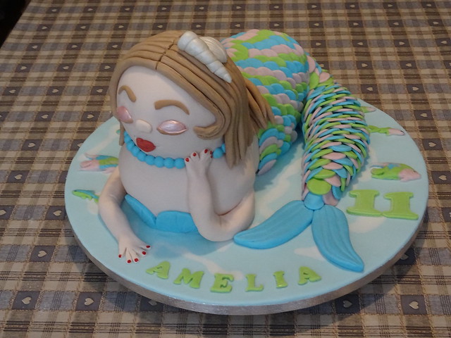 Amelia Mermaid birthday cake