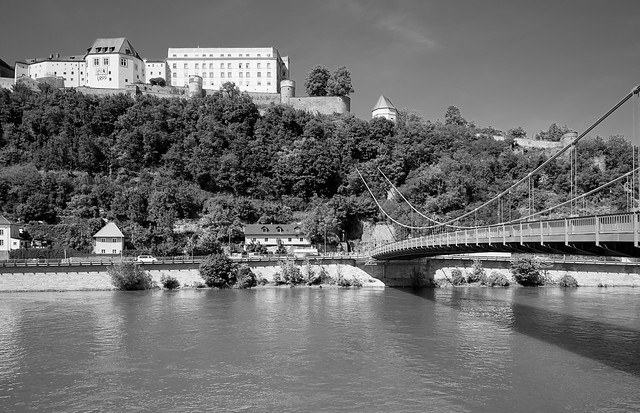 Veste Oberhaus and Danube River, Passau