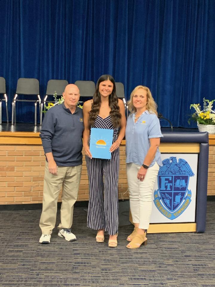 Camryn Bartone is awarded a scholarship in the amount of $500.00. She was a member of the Global Studies program at Freehold Township High School where she who part in community service organizations including Cookies for a Cause and the Blessing Bag Brigade where she served as Treasurer,  Graduating with an amazing 5.52 GPA.