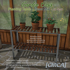 Secret Sale Deal | [CIRCA] - Garden Oasis - Planting Table - Plant Mix - Teak