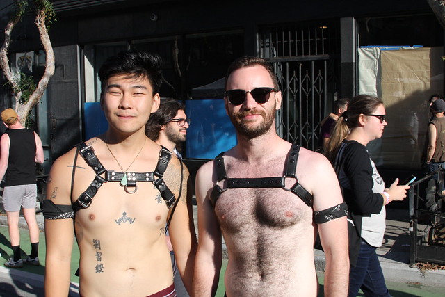 HOT MUSCLE LEATHER STUDS ! ~ photographed by ADDA DADA ! ~  FOLSOM STREET FAIR 2022 ! (safe photograph)