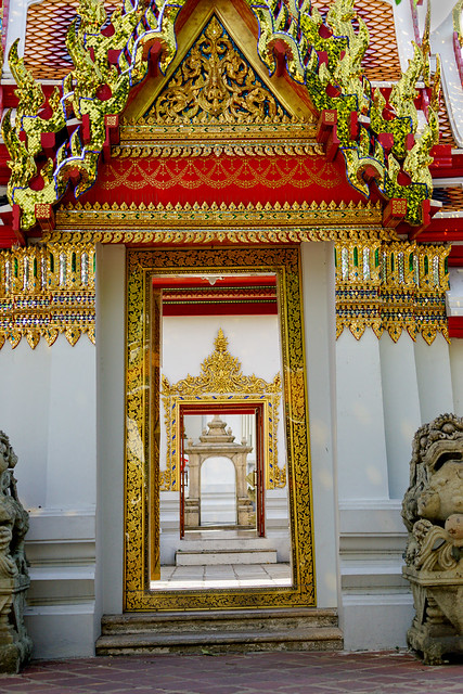 Highly Decorated Doorway to Doorway to Wat Pho Temple - Thailand 41