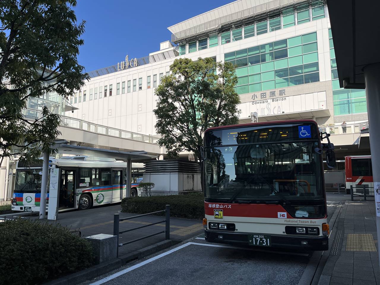 小田原駅から桃源台行きバスに乗車