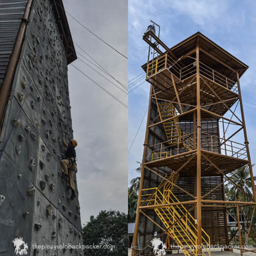 San Juan Batangas tourist spots : Zipline and wall climbing