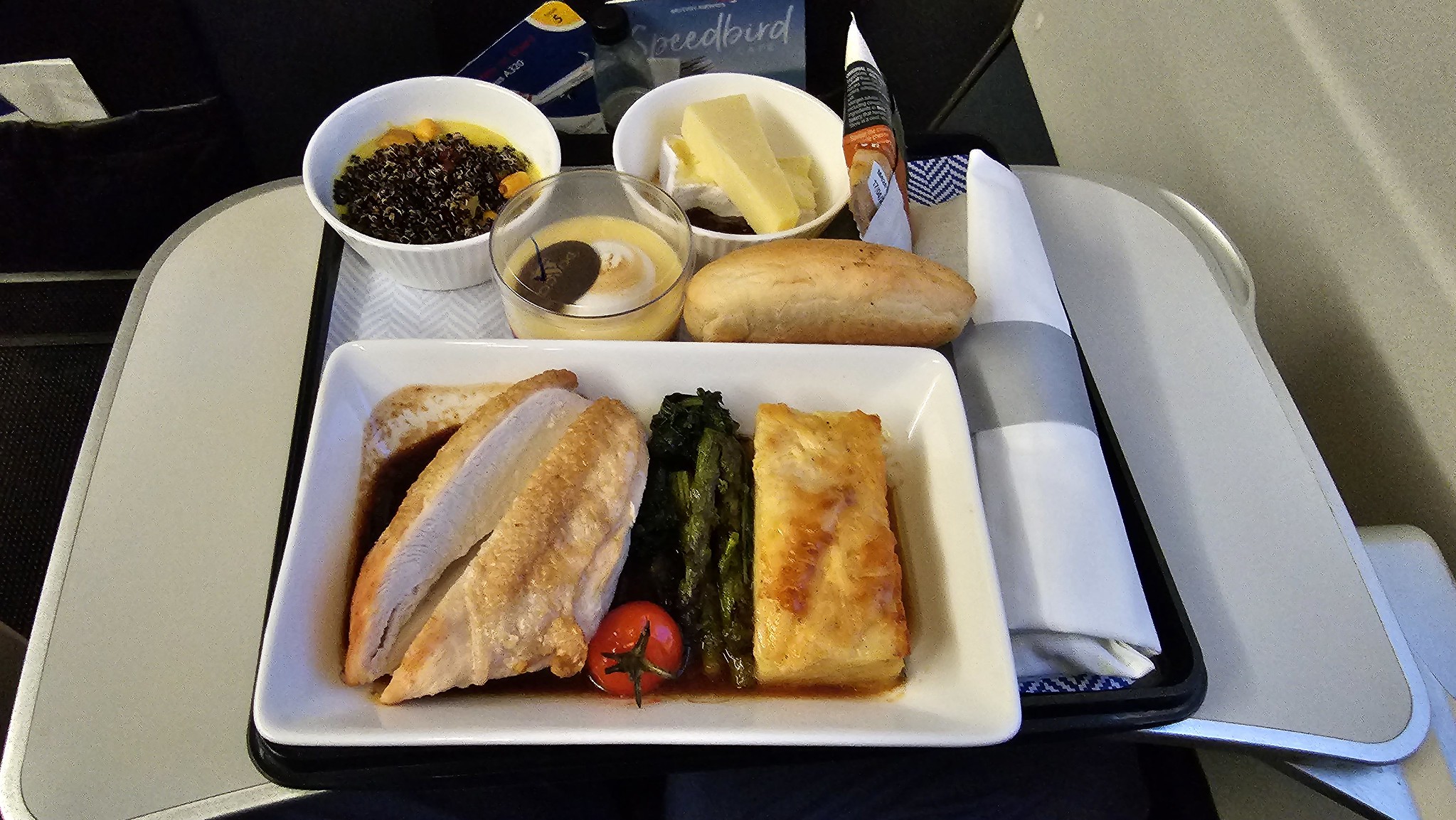 The BA meal served on the way back to Heathrow
