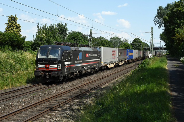 193 659 + freight train, Bonn-Tannenbusch, 10/06/2023