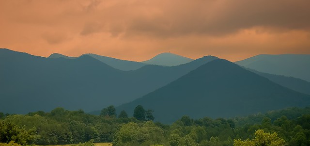 Stormy Skies: Brasstown Bald and the Blue Ridge Mountains