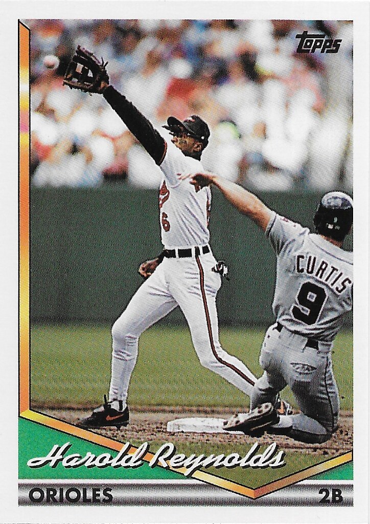 Curtis, Chad - 1994 Topps Spanish #355 (cameo with Harold Reynolds)