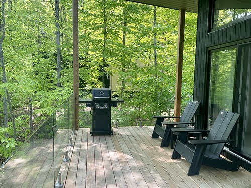 The back deck at our HOM mini-chalet