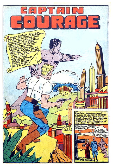Punch Comics #19 / splash panel