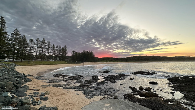 Sunset Over Black Head Beach, Hallidays Point, Mid North Coast, NSW