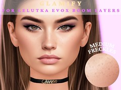{Glamify} Natural medium face Freckles for Lelutka EvoX