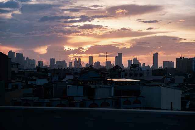 Sunset from the Metro Manila Skyway