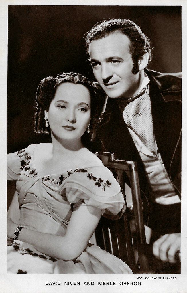Merle Oberon and David Niven in Wuthering Heights (1939)