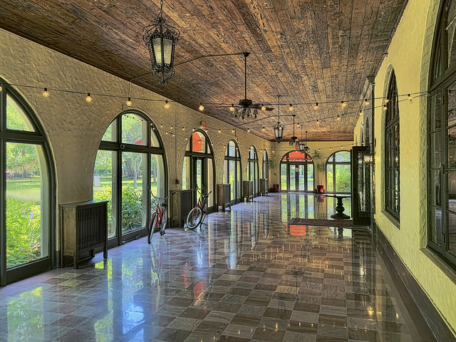 The Lodge at Wakulla Springs, 550 Wakulla Park Drive, Crawfordville, Florida, USA / Built: 1935-1936 / Architect: Marsh and Saxelbye / Builder & Financier: Edward Ball / Floors: 2 / Rooms: 27 / Architectural Style: Mediterranean Revival, Art Deco